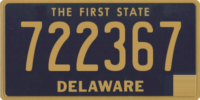 DE license plate 722367