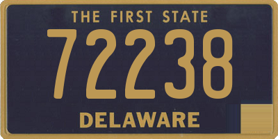 DE license plate 72238