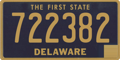 DE license plate 722382