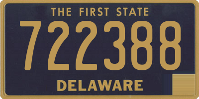 DE license plate 722388