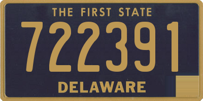 DE license plate 722391