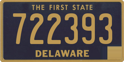 DE license plate 722393