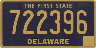 DE license plate 722396