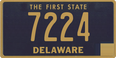 DE license plate 7224