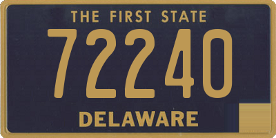 DE license plate 72240