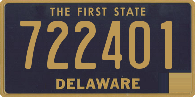 DE license plate 722401