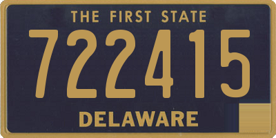 DE license plate 722415