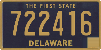 DE license plate 722416