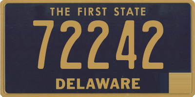 DE license plate 72242