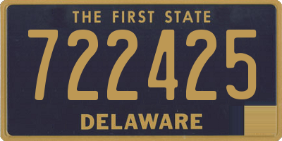 DE license plate 722425