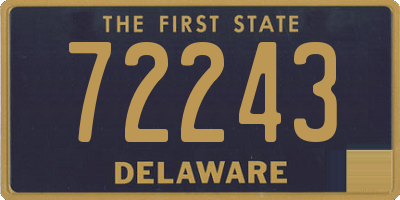 DE license plate 72243