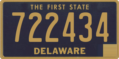 DE license plate 722434