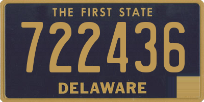 DE license plate 722436