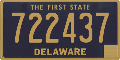 DE license plate 722437