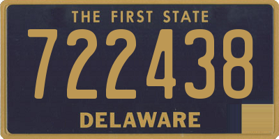 DE license plate 722438