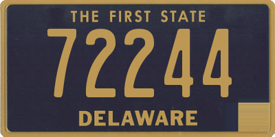DE license plate 72244