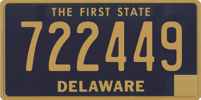 DE license plate 722449