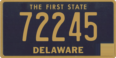 DE license plate 72245