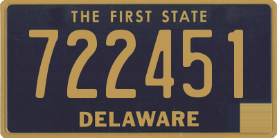 DE license plate 722451
