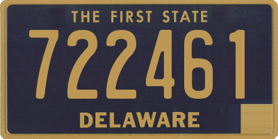 DE license plate 722461