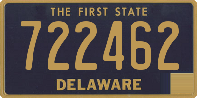DE license plate 722462