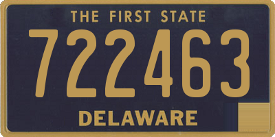 DE license plate 722463