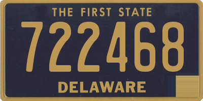 DE license plate 722468