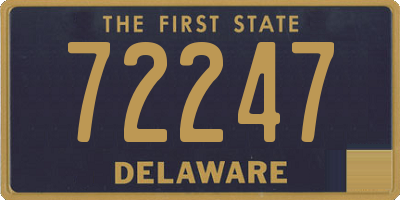 DE license plate 72247