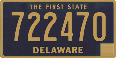 DE license plate 722470