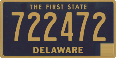 DE license plate 722472