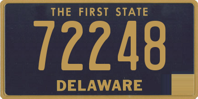 DE license plate 72248