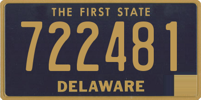 DE license plate 722481