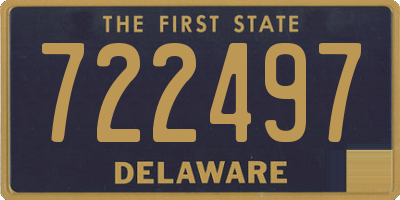DE license plate 722497
