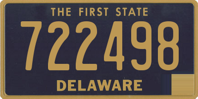 DE license plate 722498