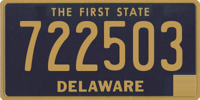 DE license plate 722503
