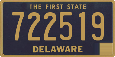 DE license plate 722519