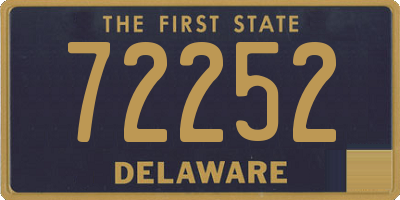 DE license plate 72252