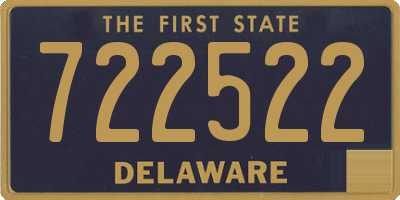 DE license plate 722522
