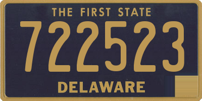 DE license plate 722523