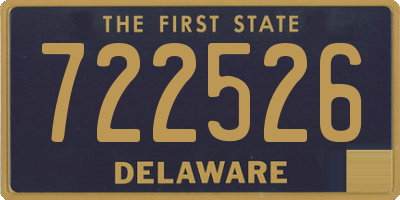 DE license plate 722526