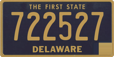 DE license plate 722527