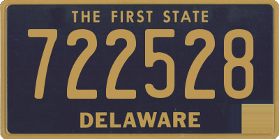 DE license plate 722528