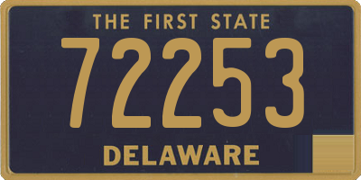 DE license plate 72253