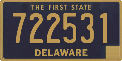 DE license plate 722531