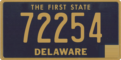 DE license plate 72254