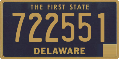 DE license plate 722551