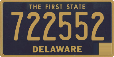 DE license plate 722552