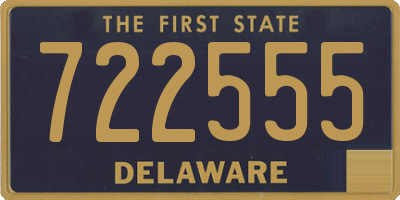 DE license plate 722555