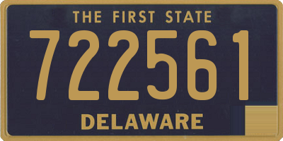DE license plate 722561