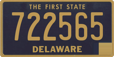 DE license plate 722565